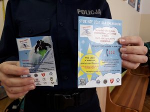 Policjantka rozmawiała z dziećmi o ich bezpieczeństwie