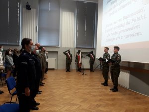 Inauguracja roku szkolnego w ZSZ im. M. Konarskiego - uczniowie klasy policyjnej rozpoczęli naukę