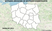 Na zdjęciu widoczna mapa Polski.