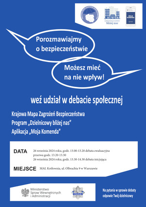 Zaproszenie na debatę społeczną.