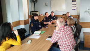 Dzielnicowi na spotkaniu.